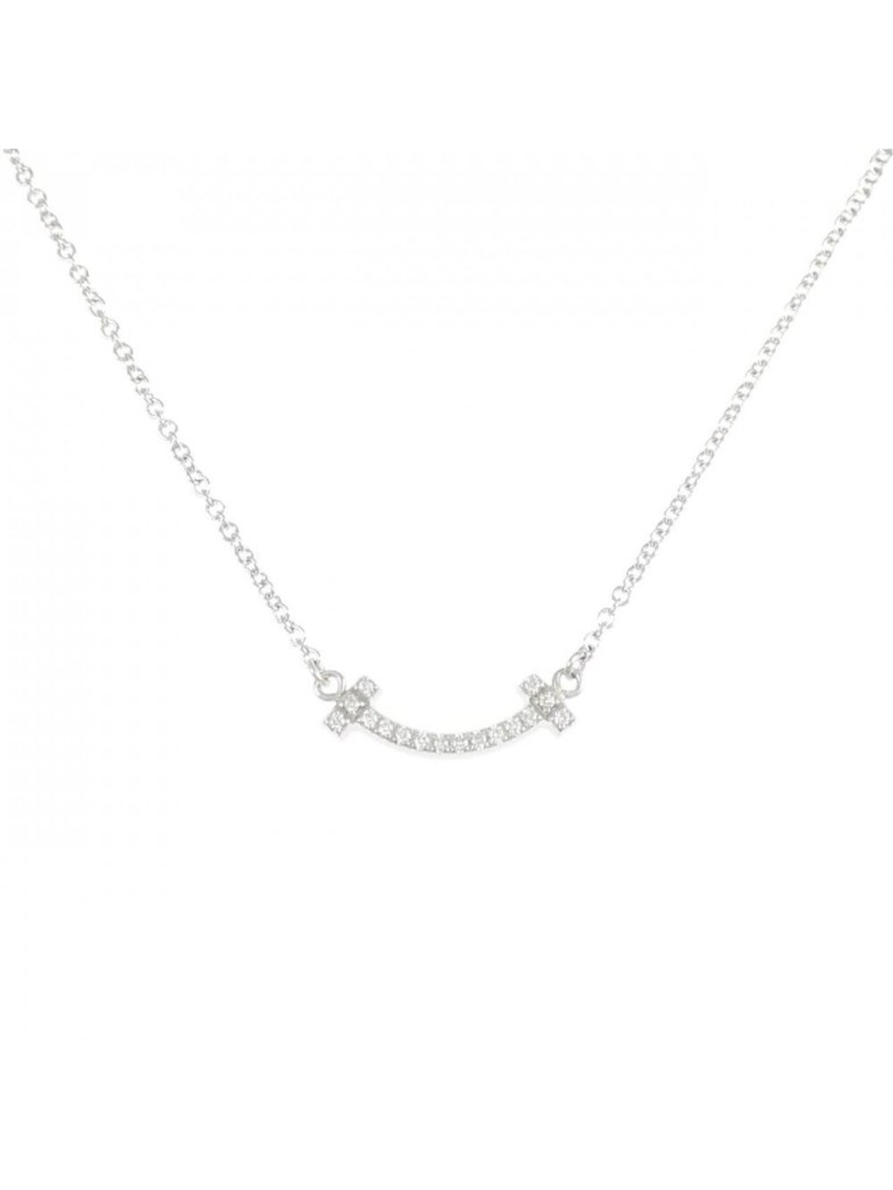 Tiffany & Co T Smile Mini Necklace